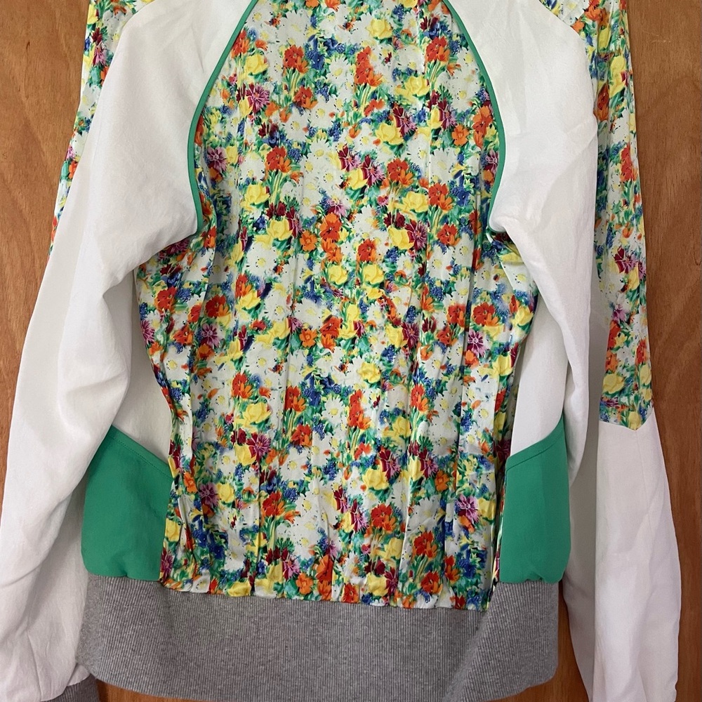 Rebecca Minkoff Silk Zip Up Jacket - Picture 6 of 15